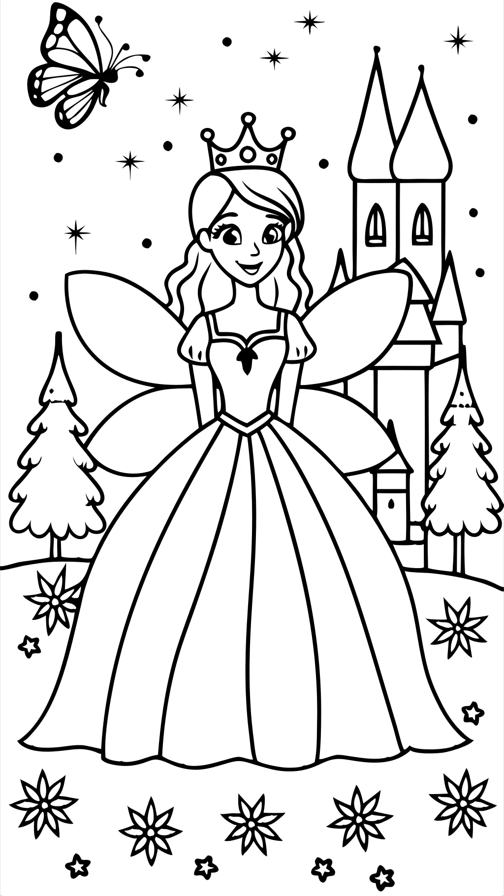 fairy and princess coloring pages